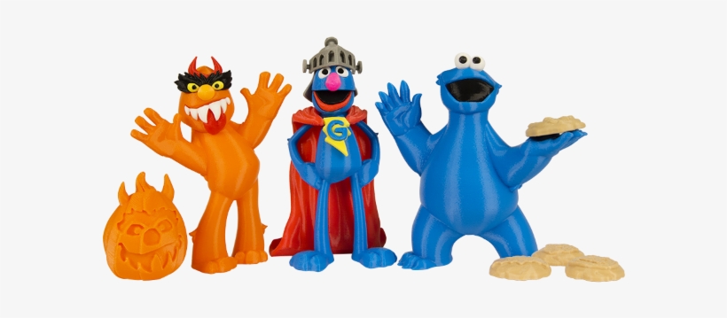 Including Cookie Monster, Grover And Frazzle, Available - Sesame Street 3d Model, transparent png #53538