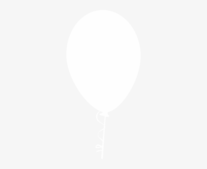 Straight Flat Clip Art White Balloon Picture Royalty - Transparent Clipart White Balloon, transparent png #53541