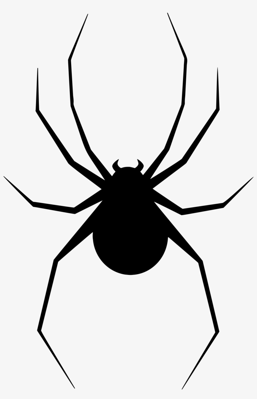Black Spider Png Free Download - Spider Silhouette, transparent png #53588
