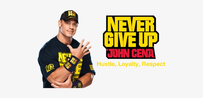 Photo - John Cena With Never Give Up, transparent png #53772