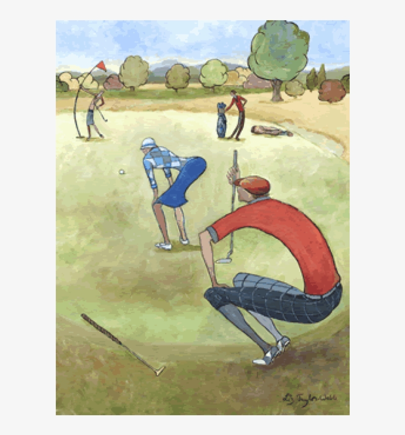 Golfer Drawing Watercolor Png Freeuse Download - Drawing, transparent png #53774