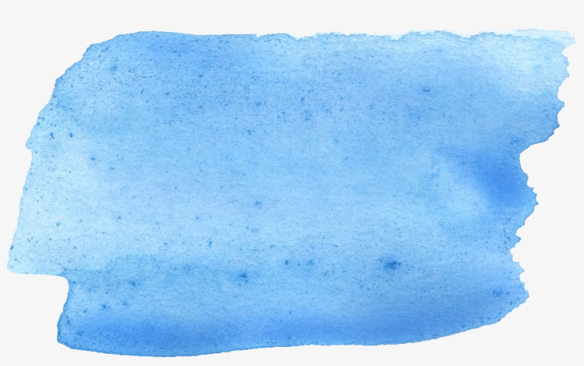 Free Download - Blue Watercolor Brush Stroke Png, transparent png #54008