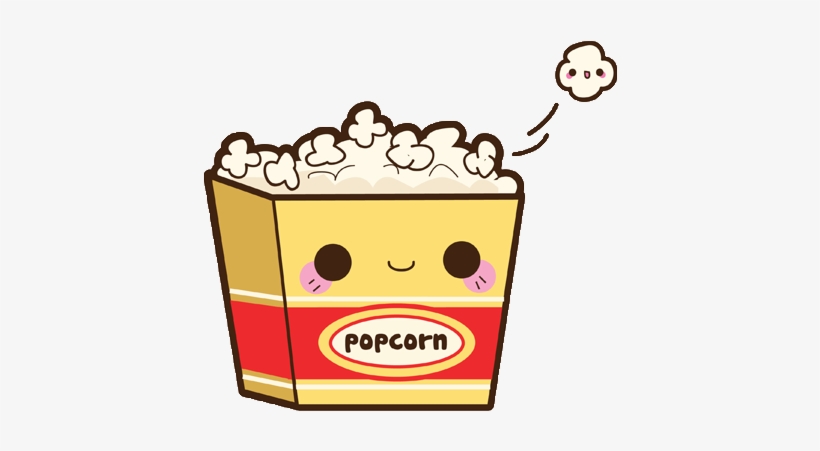 Kawaii Png Image Background - Kawaii Popcorn, transparent png #54083