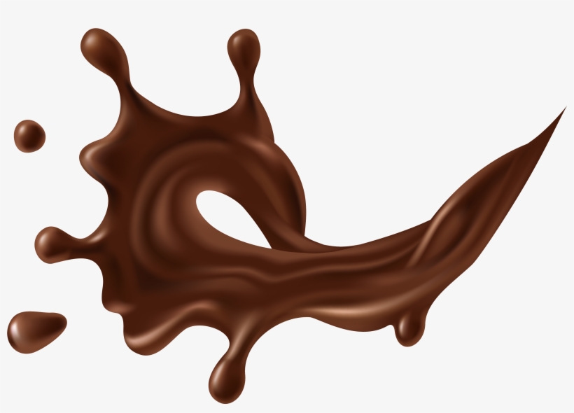 Chocolate Splash Png Vector Free Download - Chocolate Milk Splash Png, transparent png #54106