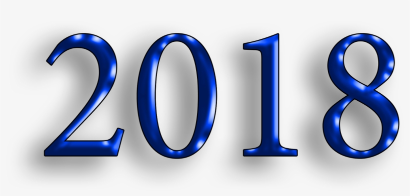 Happy New Year 2018 3d Image Hindi Support - New Year 2018 Background Hd, transparent png #54129