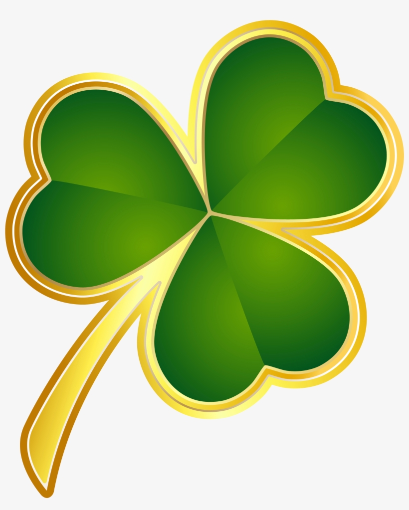 St Patricks Day Gold Shamrock Png Clipart - St Patrick's Day Clip Art, transparent png #54183