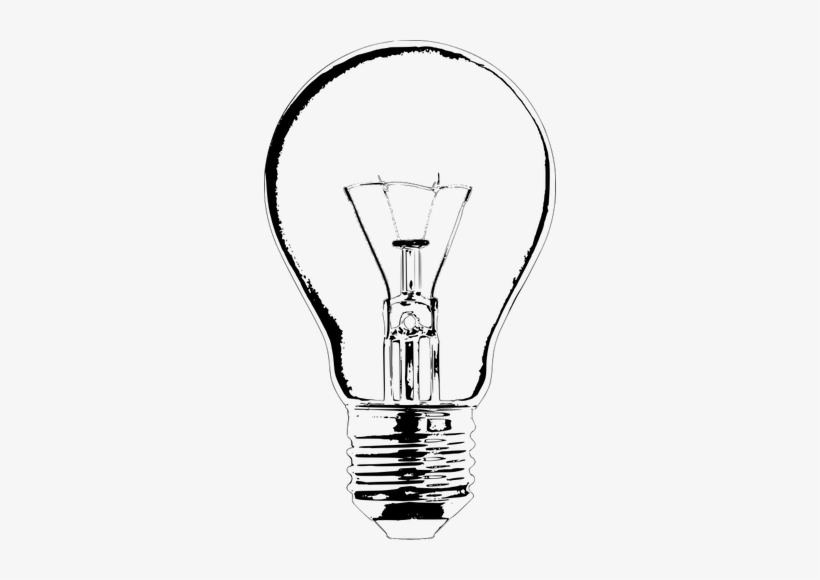 Bulb Drawing At Getdrawings - Light Bulb Art Drawing, transparent png #54549