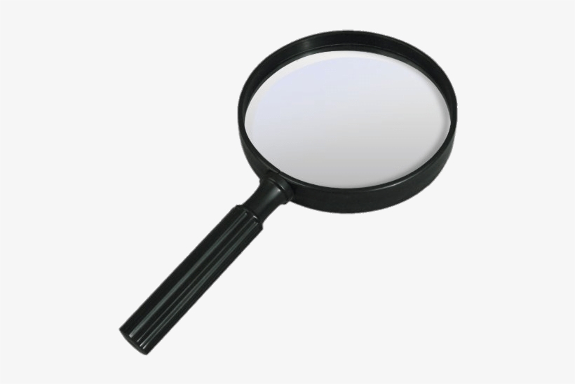 Black Magnifying Glass - Magnifying Glasses, transparent png #54660