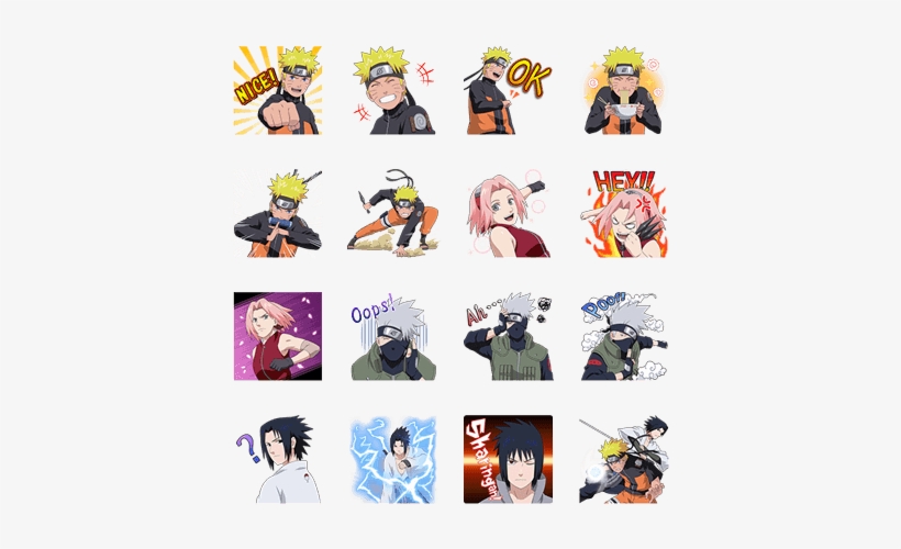 สติ๊กเกอร์ ไลน์ นา รู โตะ, transparent png #54958