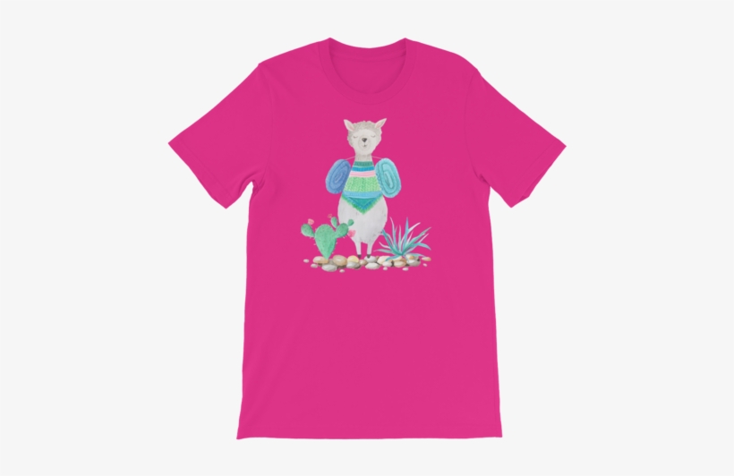 Watercolor Cute Llama Print - Shirt Nose, transparent png #55141