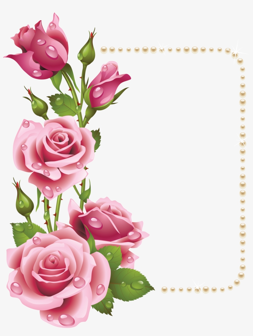 Watercolor Flower Clipart Separate Elements Hand Painted - 5d Diy Diamond Painting Cross Stitch Pink Rose Diamond, transparent png #55467