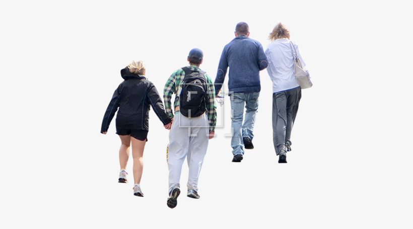 People Walking Up Stairs - Person Walking Up Steps Png, transparent png #55491