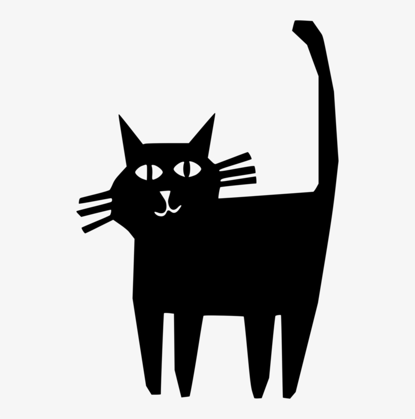 Whiskers Black Cat Domestic Short-haired Cat Pete The - Cat, transparent png #55532