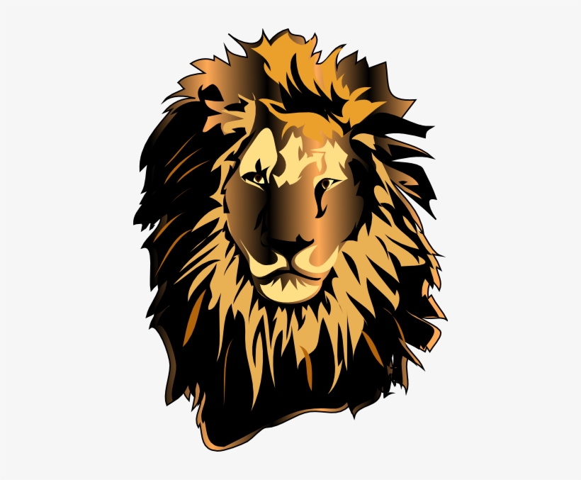 Lion Head Clip Art At Clker - Clipart Png Lion Head, transparent png #55718