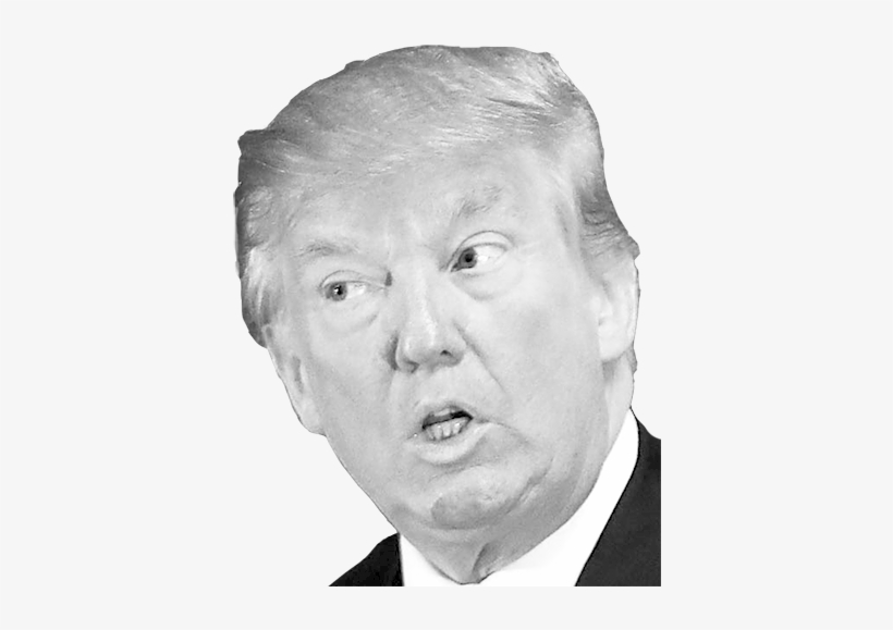 Donald Trump Png Clipart - Donald Trump Black And White Transparent, transparent png #55830