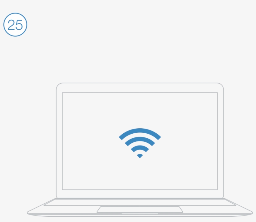 Step 25 Wifi - Cartoon, transparent png #56161