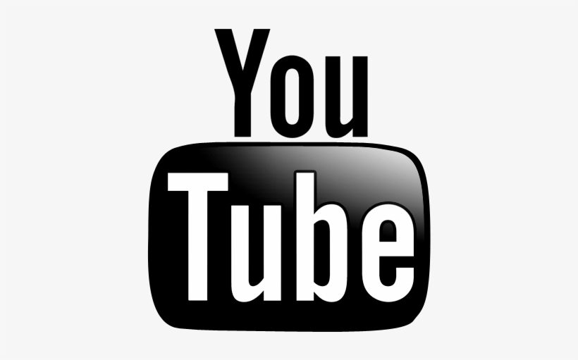 Youtube Clipart Black And White - Youtube Black Icon Jpg, transparent png #56165