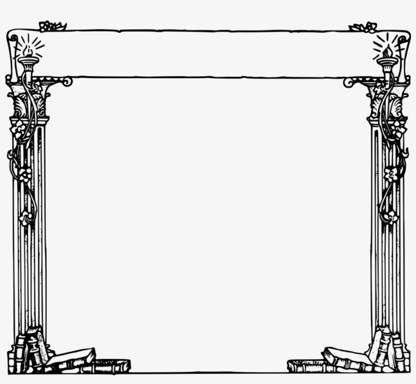 Text Box Frame Png Pic - Frame Roman - Free Transparent PNG Download