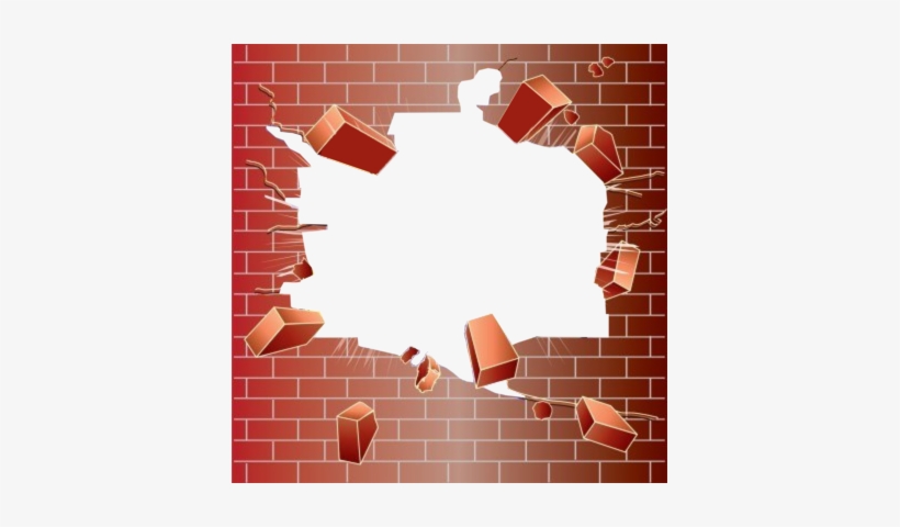 Broken Brick Png Transparent - Broken Brick Wall Png, transparent png #56276