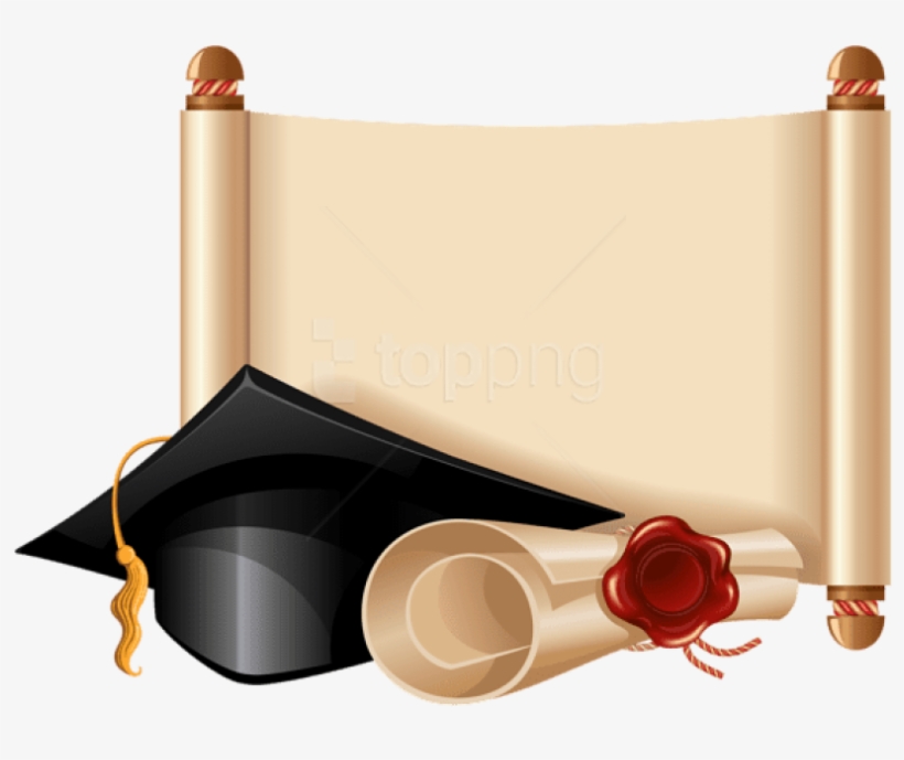 Diploma And Graduation Cap Png Clipart Picture - Graduation Border Clip Art, transparent png #56328