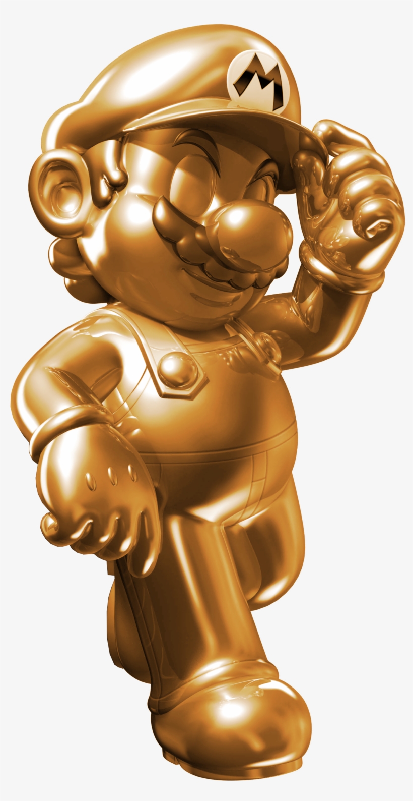 Mkdx Bronze Mario - Pdp Fight Pad Metal Mario Controller For Wii U, transparent png #56353