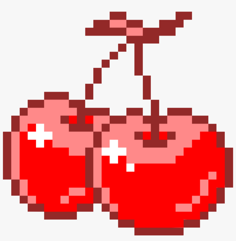 Cherry Pngsticker Pixel Kawaii Pink Pastelpink Freetoed - Cherry Pixel Png, transparent png #56548