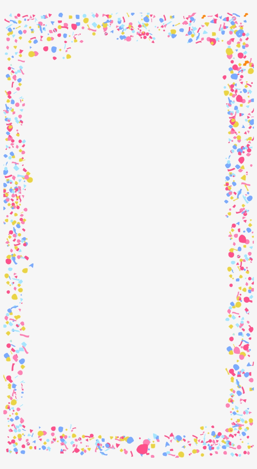 Sc Melissa's Bachelorette May 18-20 - Snapchat Filter Confetti Border, transparent png #56549