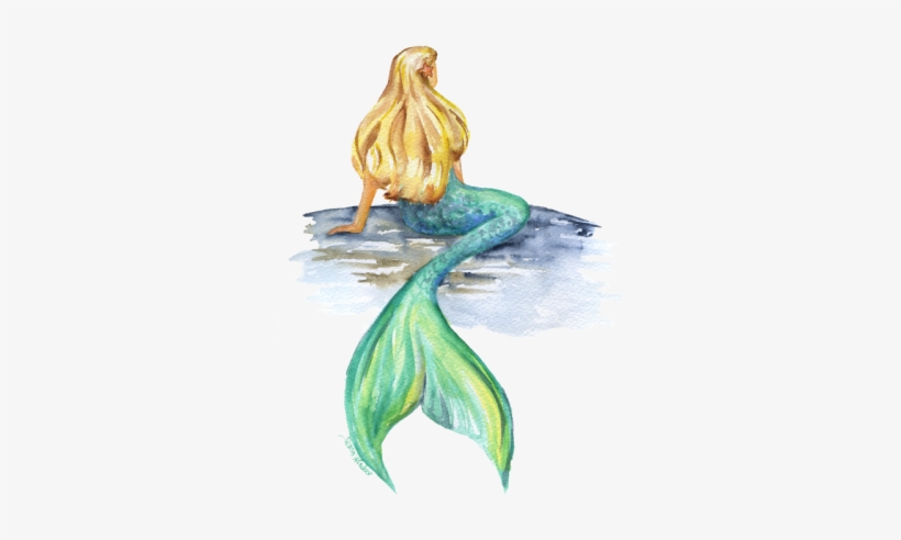 Watercolor Mermaid Png, transparent png #56598