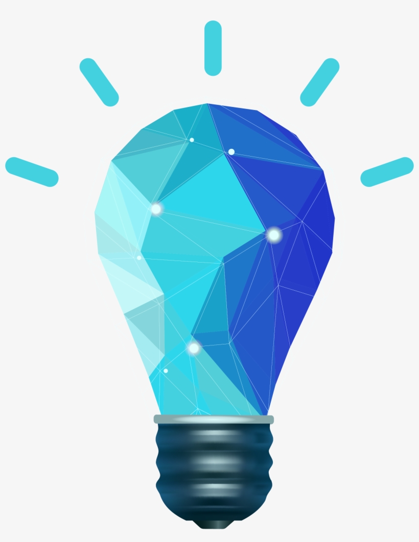 Light Bulb Clipart Png Image - Blue Light Bulb Transparent - Free  Transparent PNG Download - PNGkey