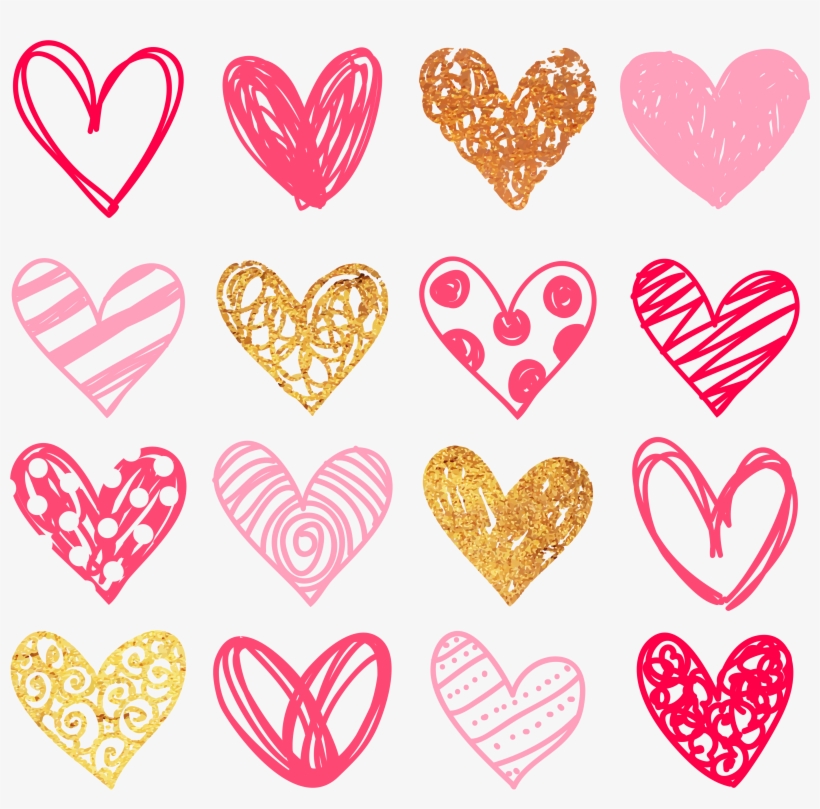 Free Doodle Heart Clip Art - Diary Planner 2018: Simple Diary Planner 2018, Planner, transparent png #57290