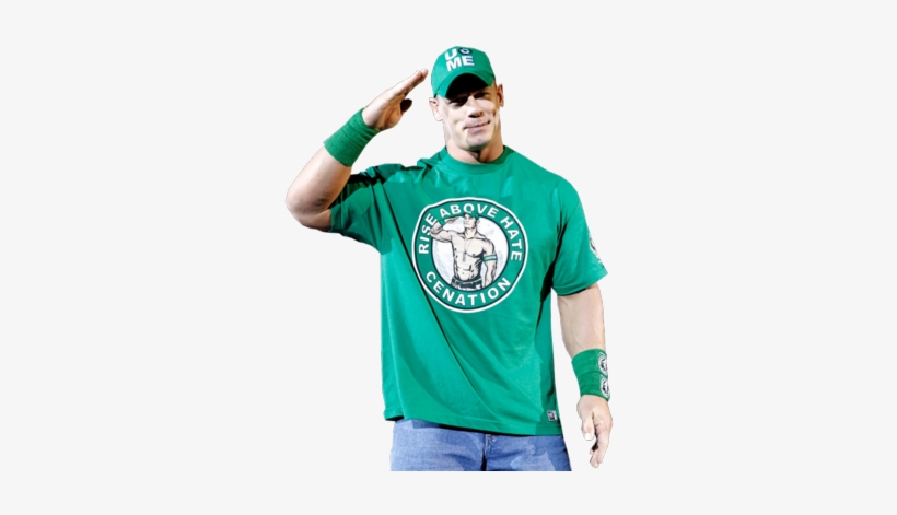 John Cena Psd83035 - Rise Above Hate Cenation Salute John Cena Top T-shirts, transparent png #57292