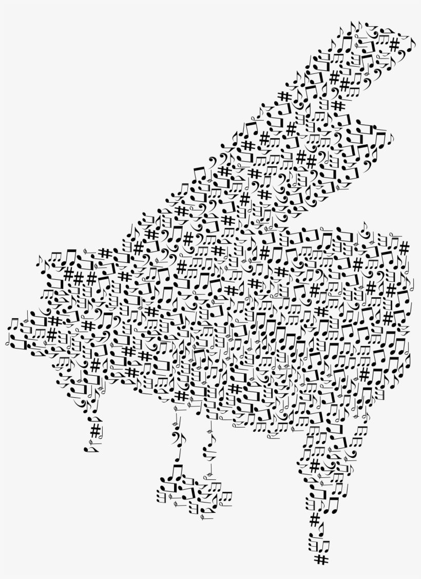This Free Icons Png Design Of Grand Piano Musical Notes, transparent png #57384