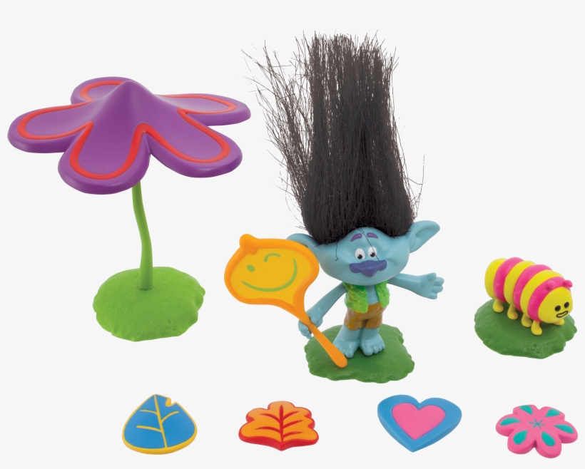 Trolls - Goliath 32982 Trolls Garden Accessory Set Game, transparent png #57439