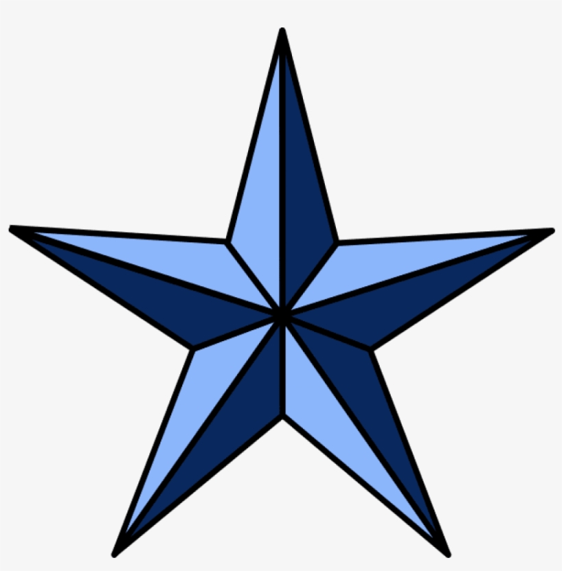 Nautical Star Tattoos Png Pic - Nautical Star Clip Art, transparent png #58008