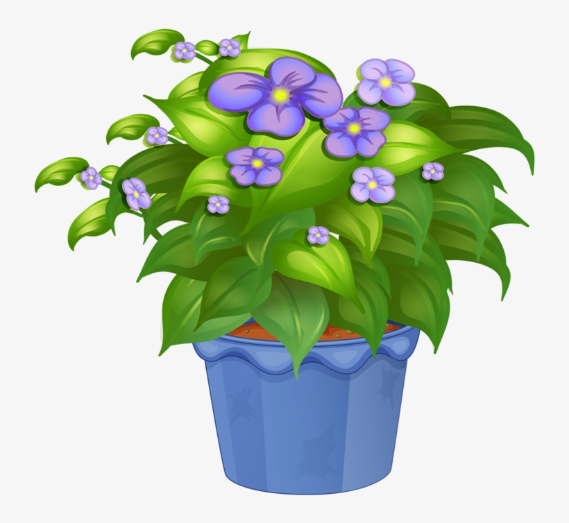 Flower Pot 30 Png Garden สวน Pinterest Flower Clip - Flower Pot Art Png, transparent png #58283