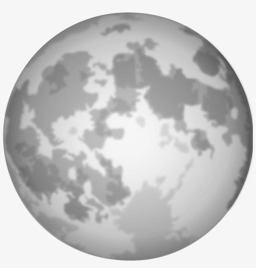Full Moon Clipart Free - Full Moon Clipart Black And White, transparent png #58433