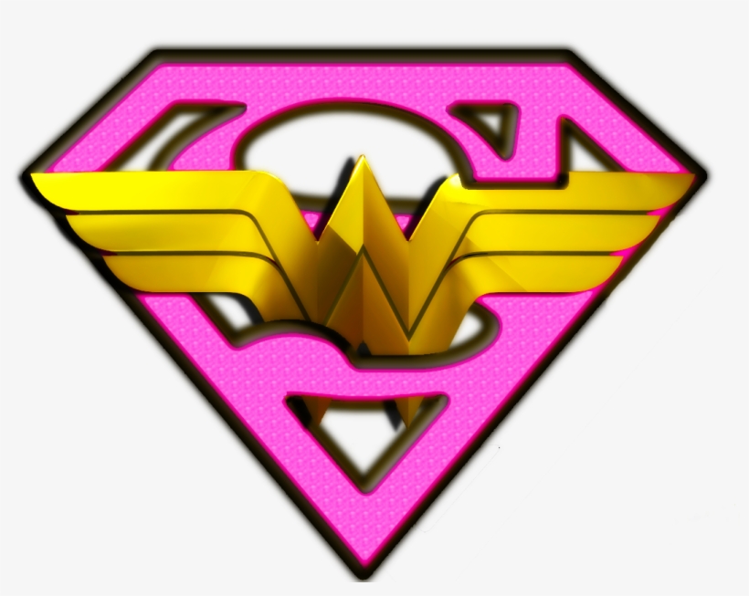 Pink Superman Logo Png - Pink Wonder Woman Logo, transparent png #58454