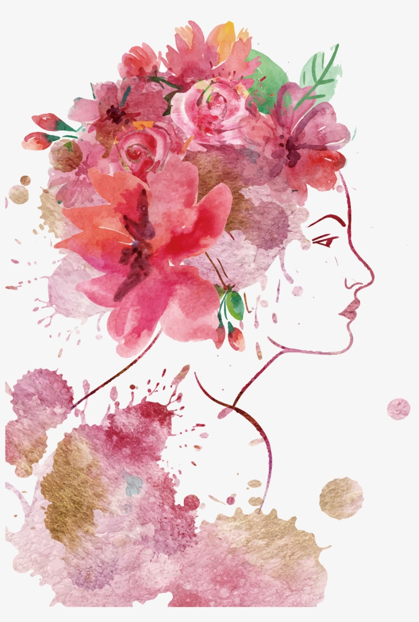Graphic Woman Painting International Womens Day Women - Cartão Dia Da Mulher, transparent png #58532