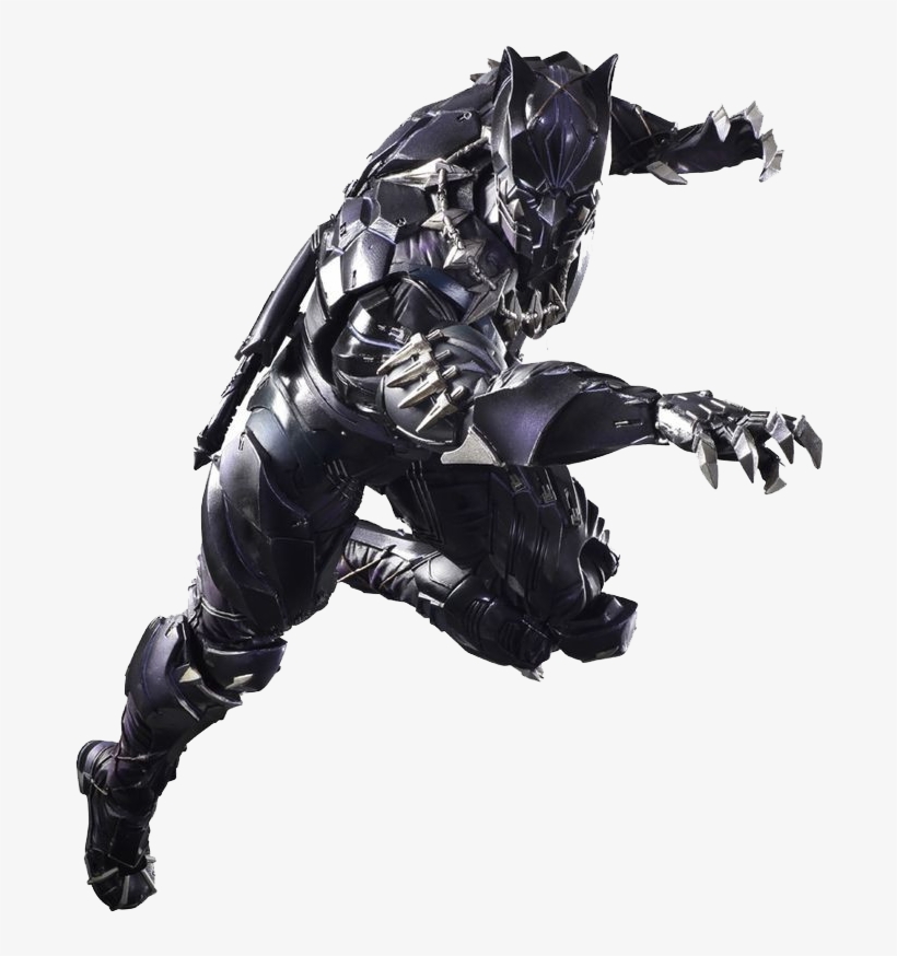 Black Panther - Black Panther Variant Play Arts Action, transparent png #58575