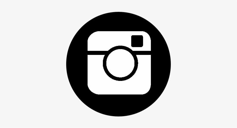 Instagram Logo Black Circle - Facebook Twitter Instagram Logo Black And White, transparent png #58783