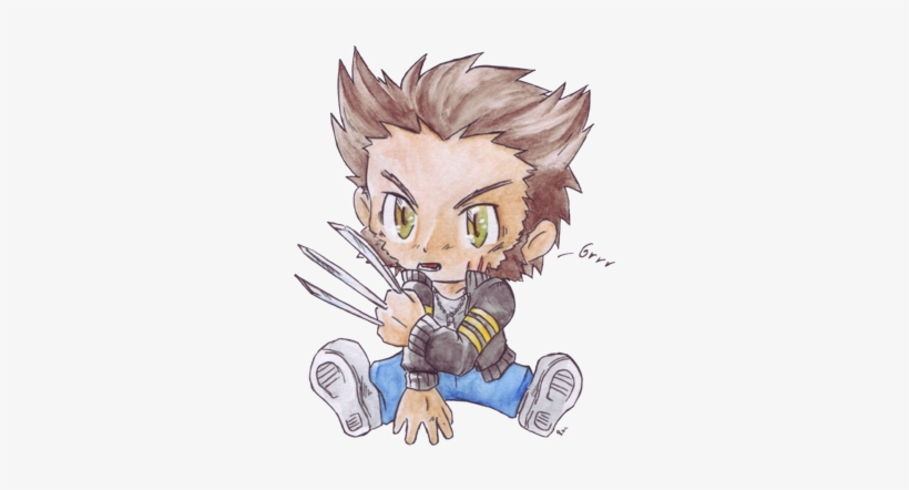 Cutest Baby Of All- Wolverine <3 - Chibi Wolverine, transparent png #58873