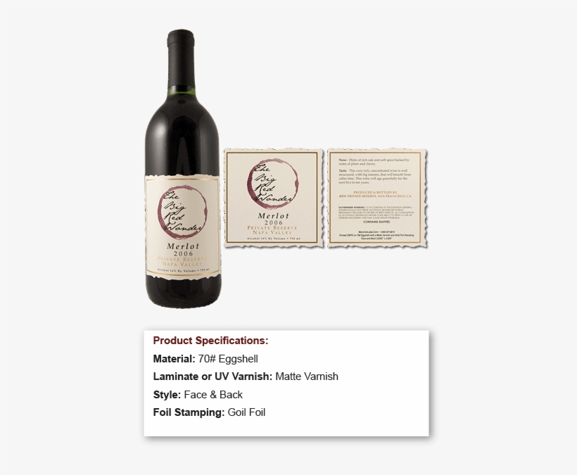 Red Watercolor Circle On Eggshell Ripped Edge Square - Wine Bottle, transparent png #58986