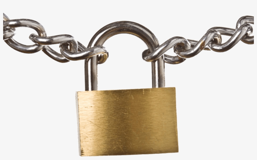 Chain Transparent Png Stickpng - Padlock And Chain Png, transparent png #59234