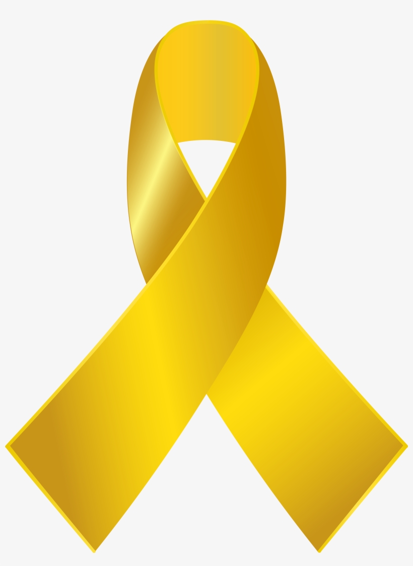 Pink Ribbon Clipart At Getdrawings - Gold Cancer Ribbon Png, transparent png #59327