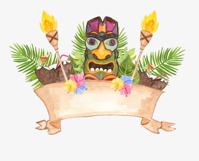 Watercolor Hawaii Clipart By Vivastarki - Hawaiian Clipart, transparent png #59330