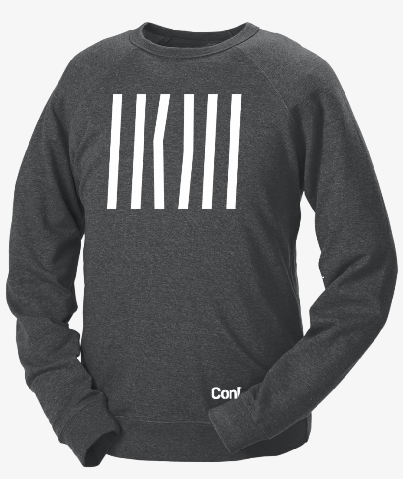 Prison Bars Charcoal Sweatshirt - 97100 Delta Apparel Adult Unisex French Terry Crew, transparent png #59399