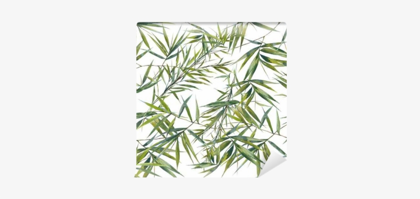 Watercolor Illustration Of Bamboo Leaves , Seamless - Blanc Naturals Anti Aging Vitamin C Serum Boo, Green, transparent png #59511