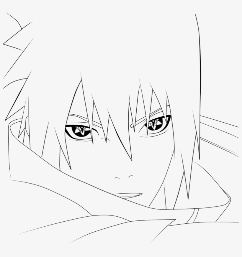 Drawing Sasuke Png Royalty Free - Dibujos De Sasuke Para Colorear, transparent png #500103