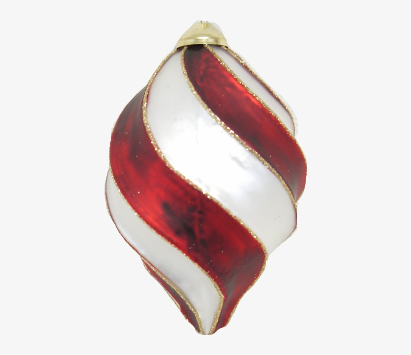 Red And White Swirl Ornament - Onyx, transparent png #500640