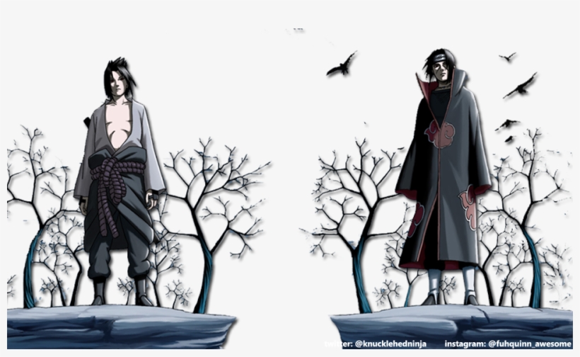 Itachi & Sasuke Transparent Wallpaper Ps Vita Wallpaper - Sasuke, transparent png #500858